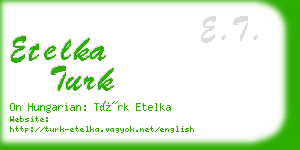 etelka turk business card